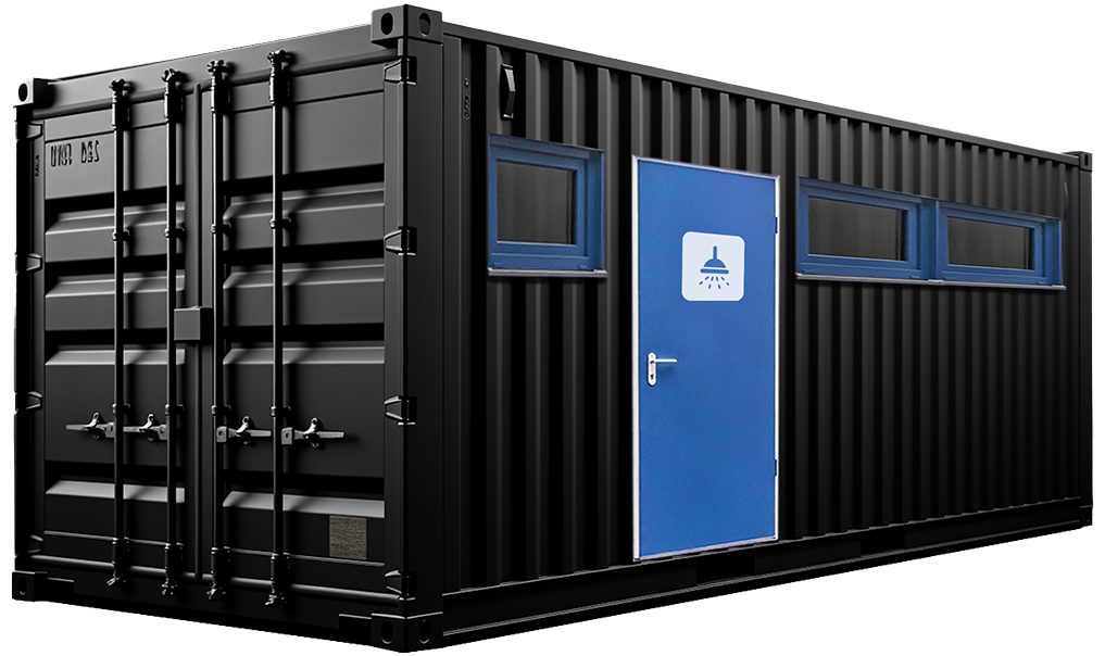 MEDIA-Container Basement Duschen