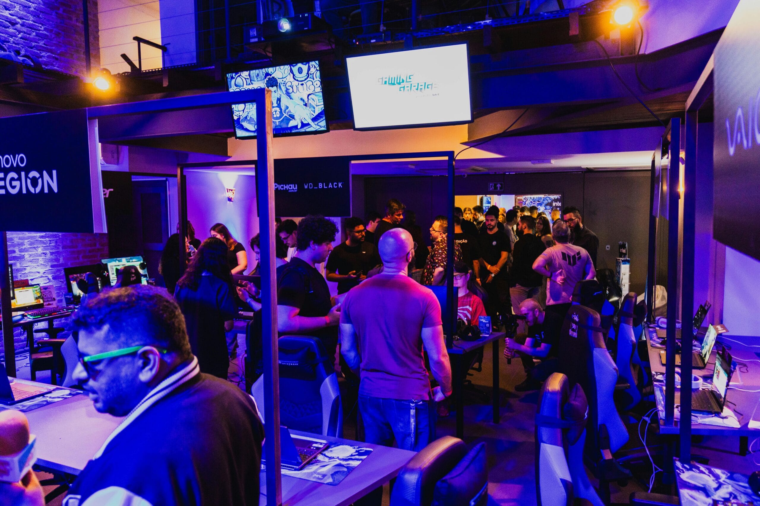 Business booth highlight through led video wall display